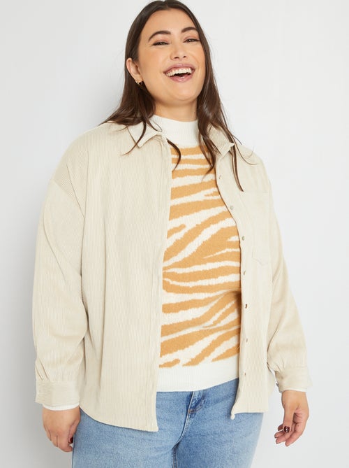 Camisa de pana - Kiabi