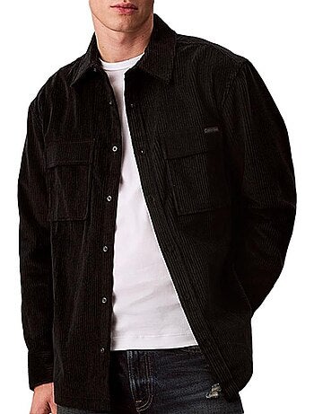 Camisa de Pana Calvin Klein Jeans para Hombre con Bolsillo