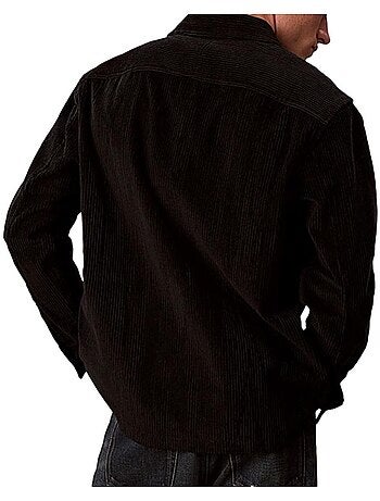 Camisa de Pana Calvin Klein Jeans para Hombre con Bolsillo