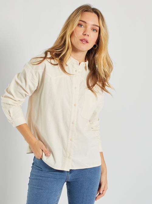 Camisa de pana - Kiabi