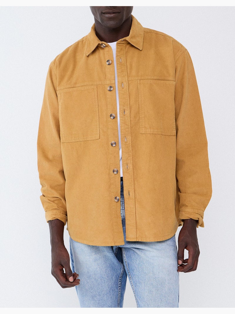 Camisa de pana, mo fashion Marrón - Kiabi