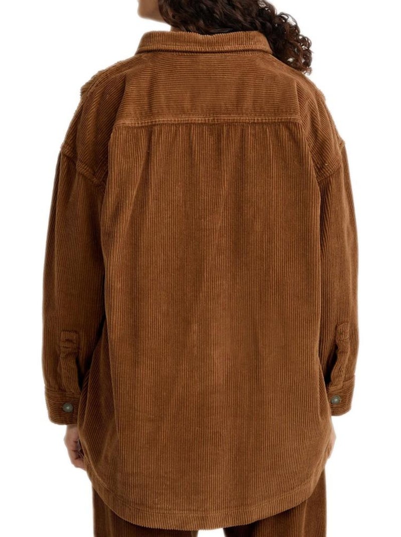 Camisa de Pana O'Neill para Mujer Marrón capuchino - Kiabi