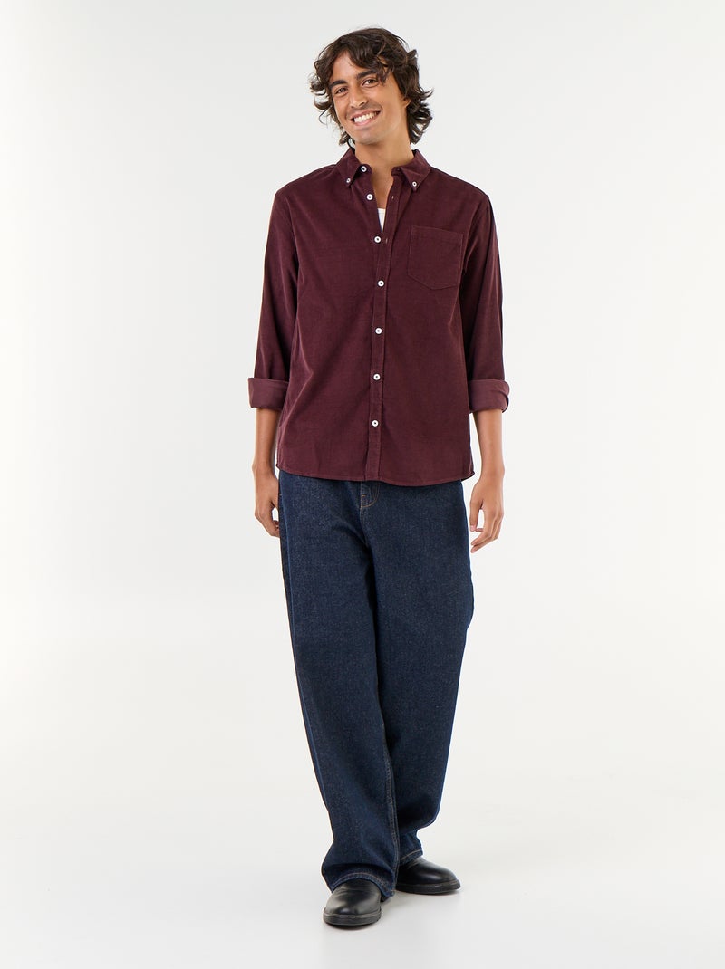 Camisa de pana Purpura - Kiabi
