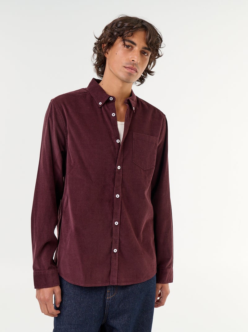 Camisa de pana Purpura - Kiabi