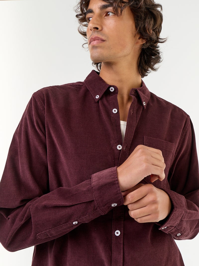 Camisa de pana Purpura - Kiabi