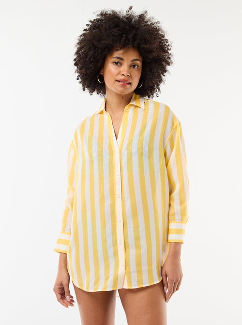 Camisa de playa fluida estampada - Kiabi