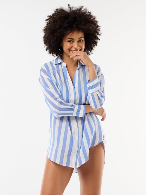Camisa de playa fluida estampada - Kiabi