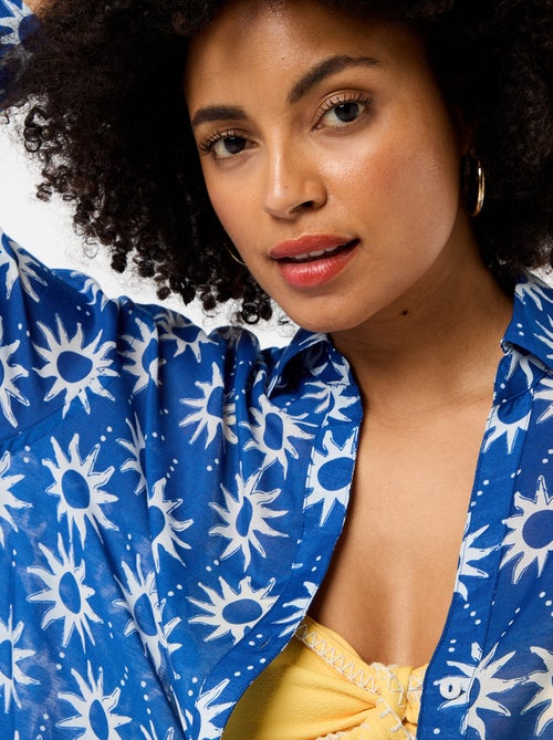 Camisa de playa fluida estampada - Kiabi