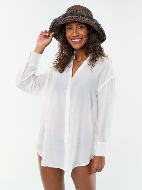 Camisa de playa fluida estampada - Kiabi