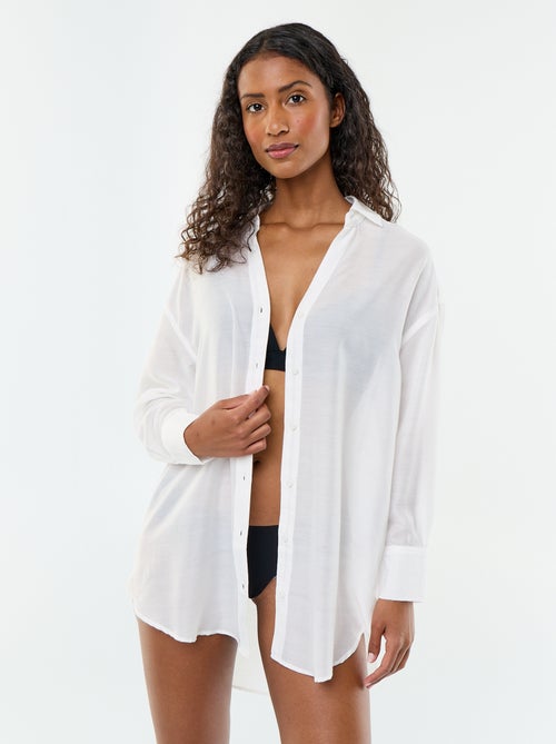 Camisa de playa fluida estampada - Kiabi