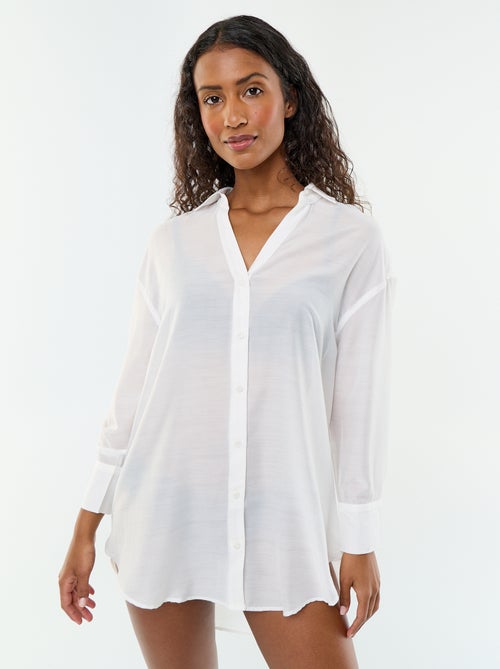 Camisa de playa fluida estampada - Kiabi