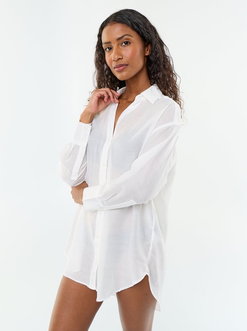Camisa de playa fluida estampada - Kiabi
