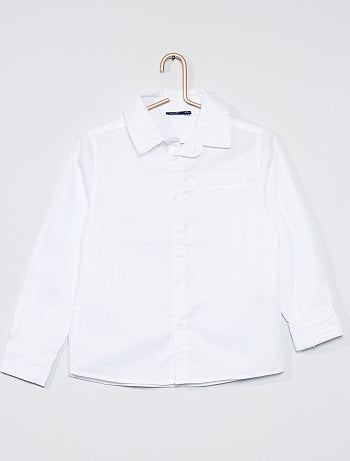 Camisas blancas de Niño | Kiabi Camisas niña época blanca plumeti Camisa blanca de plumetti