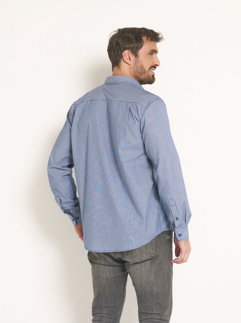 Camisa de polialgodón de fácil cuidado. - Afibel Azul - Kiabi