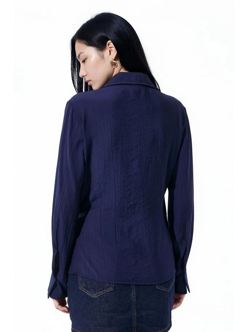 Camisa de poliéster para mujer busem Azul marino - Kiabi