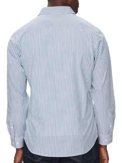 Camisa de Popelín a Rayas para Hombre Calvin Klein Jeans - Kiabi Camisa de Popelín a Rayas para Hombre Calvin Klein Jeans - Kiabi