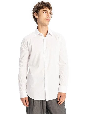 Camisa de popelín de algodón para hombre giesto