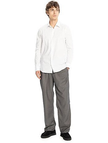 Camisa de popelín de algodón para hombre giesto
