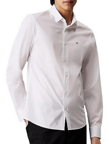Camisa de Popelín Elástico Calvin Klein Jeans para Hombre -
