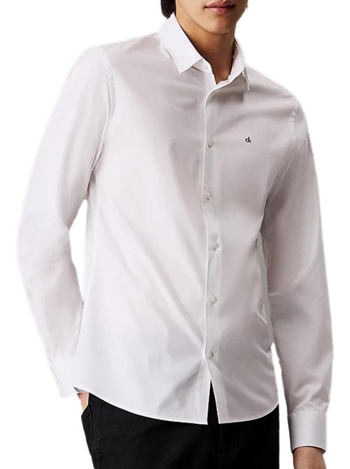 Camisa de Popelín Elástico Calvin Klein Jeans para Hombre - - Kiabi