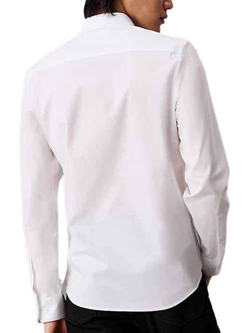 Camisa de Popelín Elástico Calvin Klein Jeans para Hombre - - Kiabi Camisa de Popelín Elástico Calvin Klein Jeans para Hombre - - Kiabi