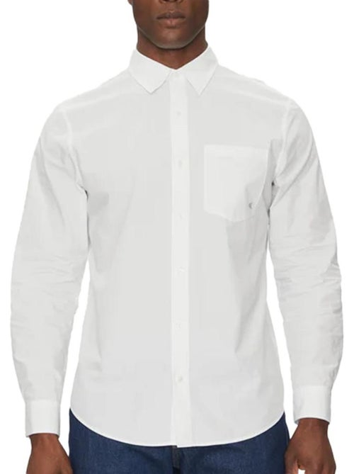 Camisa de Popelín para Hombre Calvin Klein Jeans - Kiabi Camisa de Popelín para Hombre Calvin Klein Jeans - Kiabi
