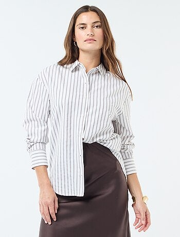 Camisa de popelina lisa