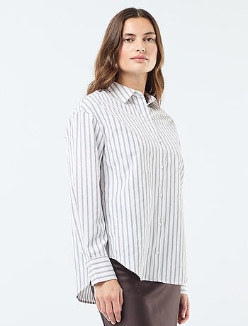 Camisa de popelina lisa