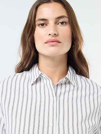 Camisa de popelina lisa