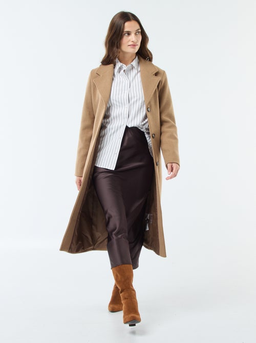 Camisa de popelina a rayas - Kiabi