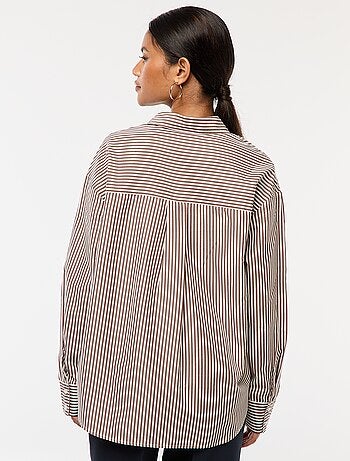 Camisa de popelina lisa
