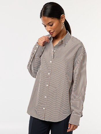 Camisa de popelina lisa