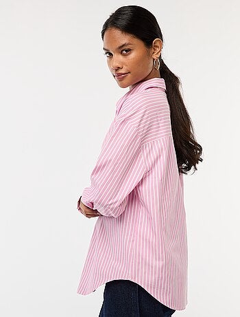 Camisa de popelina lisa
