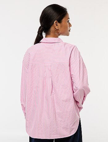 Camisa de popelina lisa