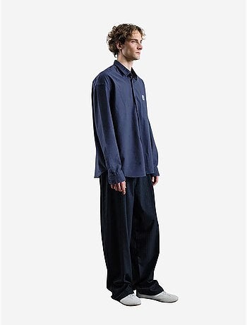 Camisa de popelina bordada con botones giesto