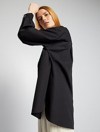Camisa de popelina con bordados