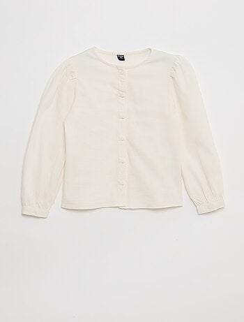 Camisa de popelina con cierre imantado - Fácil de Poner