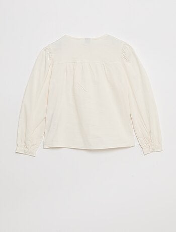 Camisa de popelina con cierre imantado - Fácil de Poner