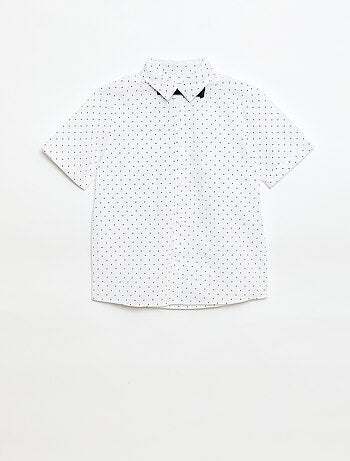 Camisa de popelina con pajarita