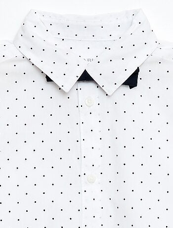 Camisa de popelina con pajarita