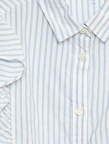 Camisa de popelina con volantes
