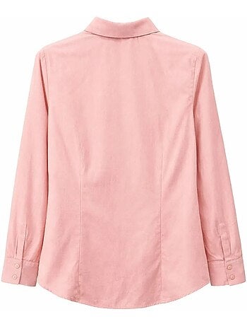 Camisa de popelina de corte entallado con botones mixray