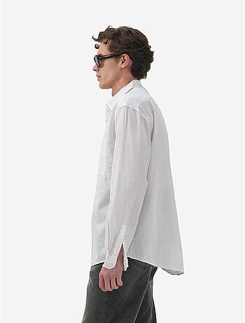 Camisa de popelina de corte regular con botones giesto