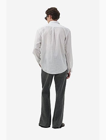 Camisa de popelina de corte regular con botones giesto