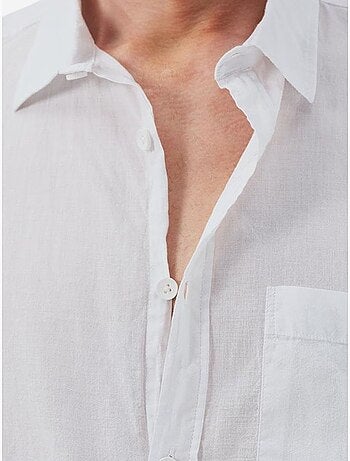 Camisa de popelina de corte regular con botones giesto
