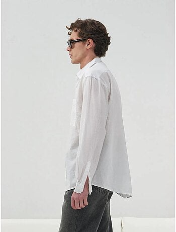 Camisa de popelina de corte regular con botones giesto