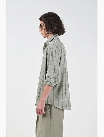 Camisa de popelina de cuadros oversize giesto