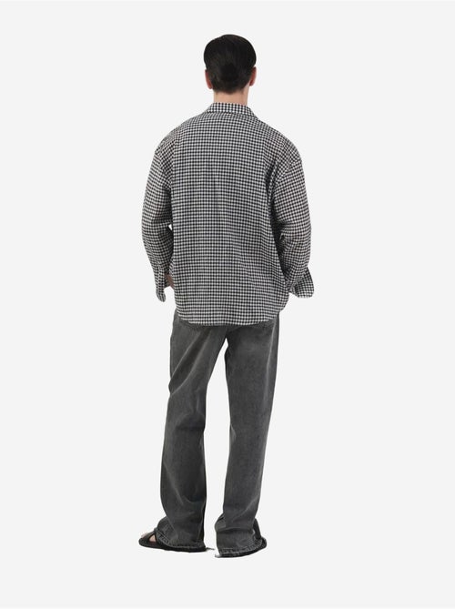 Camisa de popelina de cuadros para hombre giesto - Kiabi Camisa de popelina de cuadros para hombre giesto - Kiabi