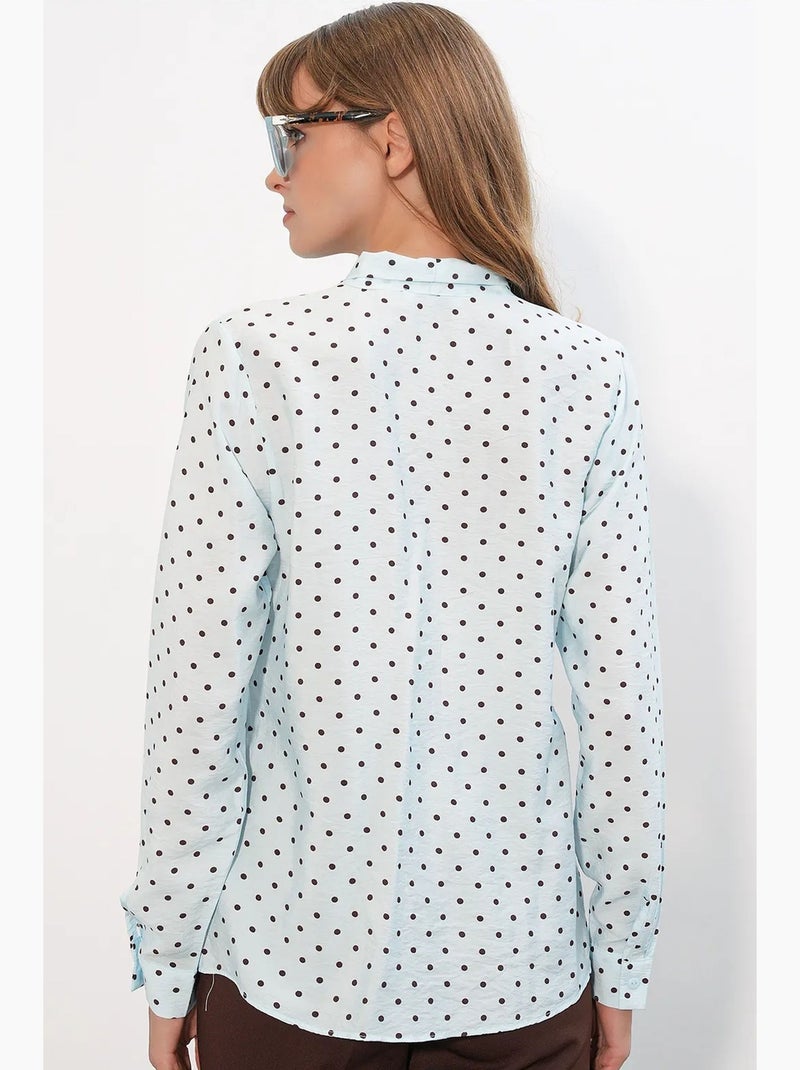 Camisa de popelina de lunares bdart Azul cielo - Kiabi