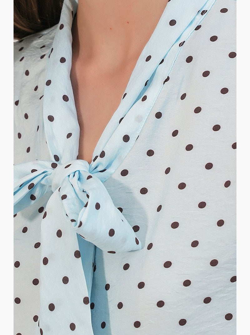 Camisa de popelina de lunares bdart Azul cielo - Kiabi